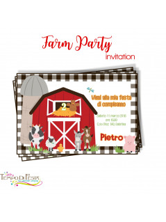 FARM CUSTOMIZED PARTY INVITATIONS