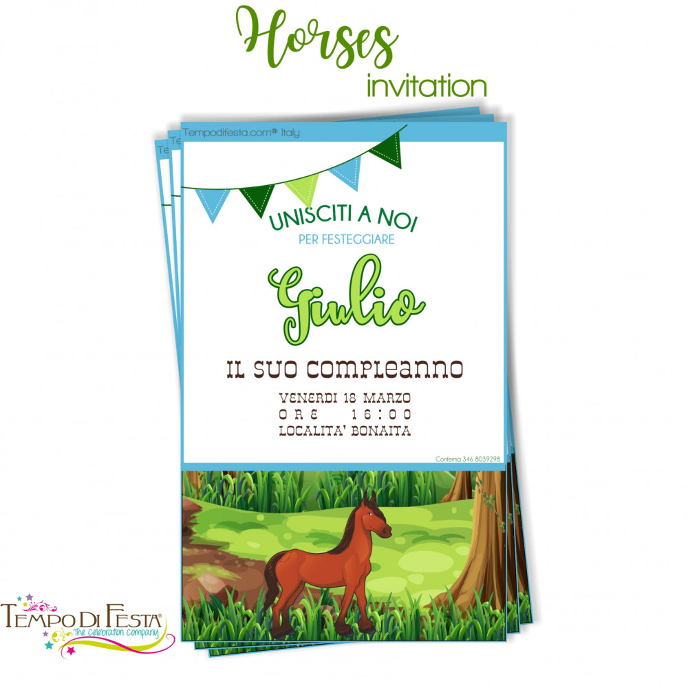 Caballos invitaciones...