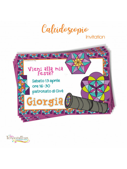 KALEIDOSCOPE PARTY INVITATION