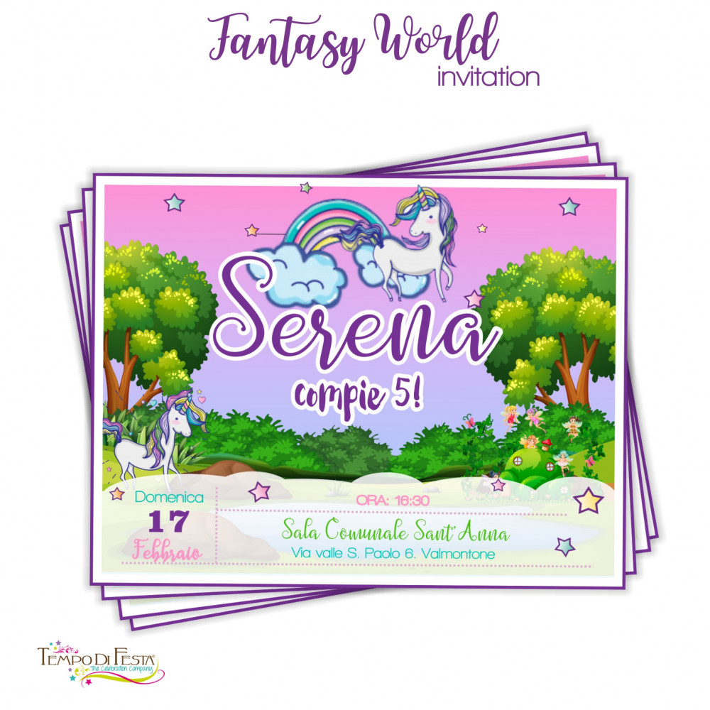 FANTASTIC WORLD PARTY INVITATIONS