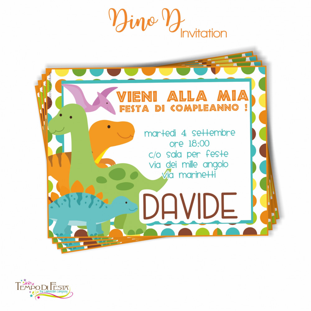 Dino D invitaciones...