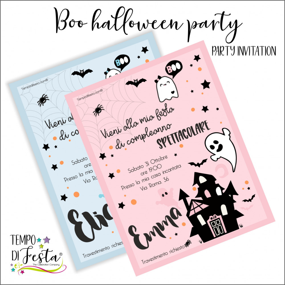 Boo! Invitaciones...