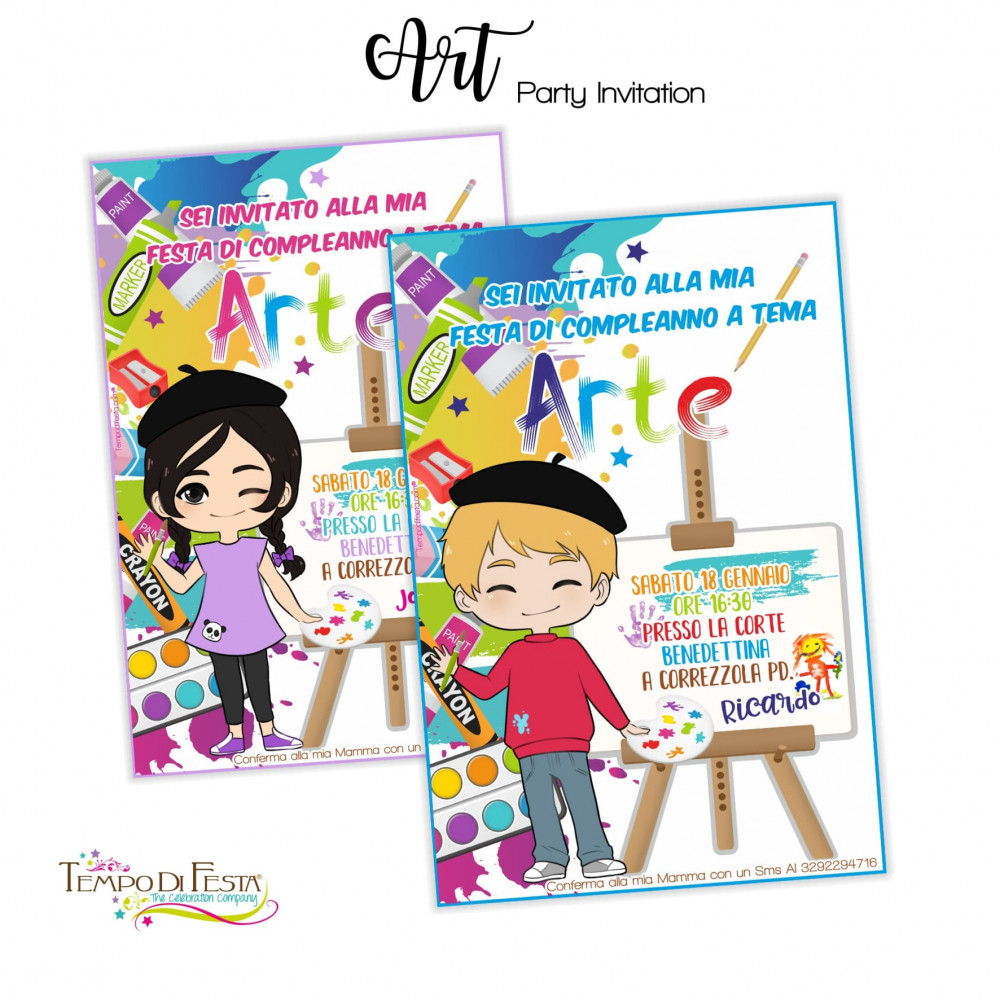 ART Party printable...