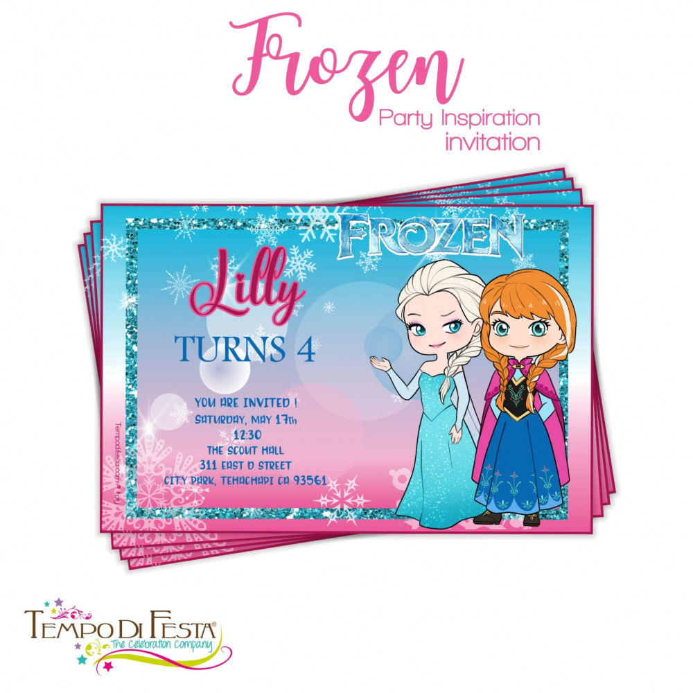 Frozen invitaciones...