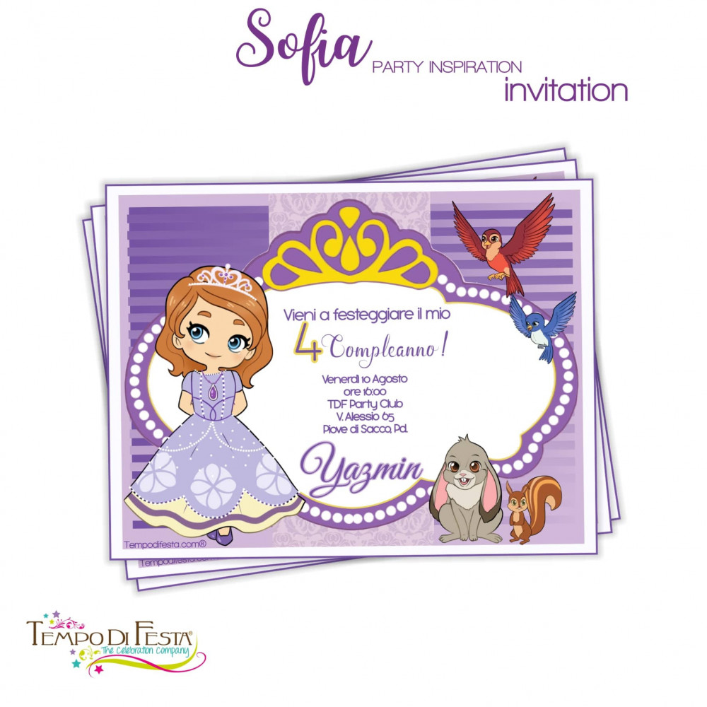 Princesa Sofia invitaciones...