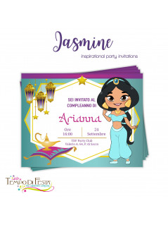 Jasmine themed invitation