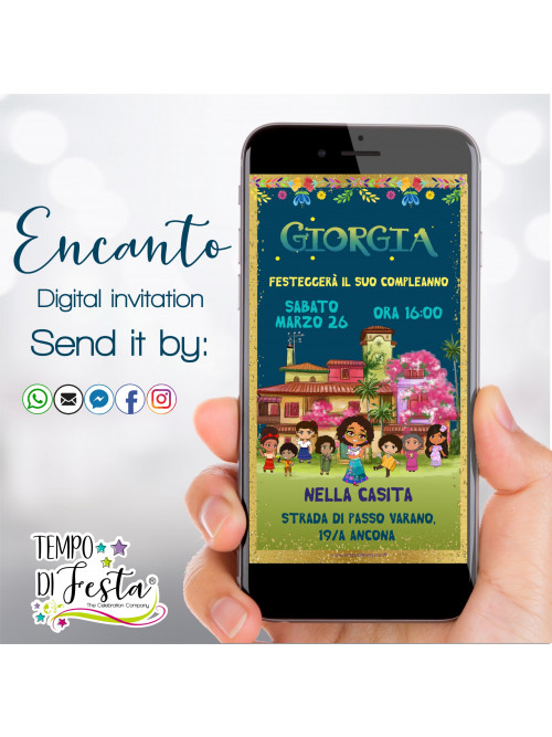 Encanto invitations for WhatsApp.