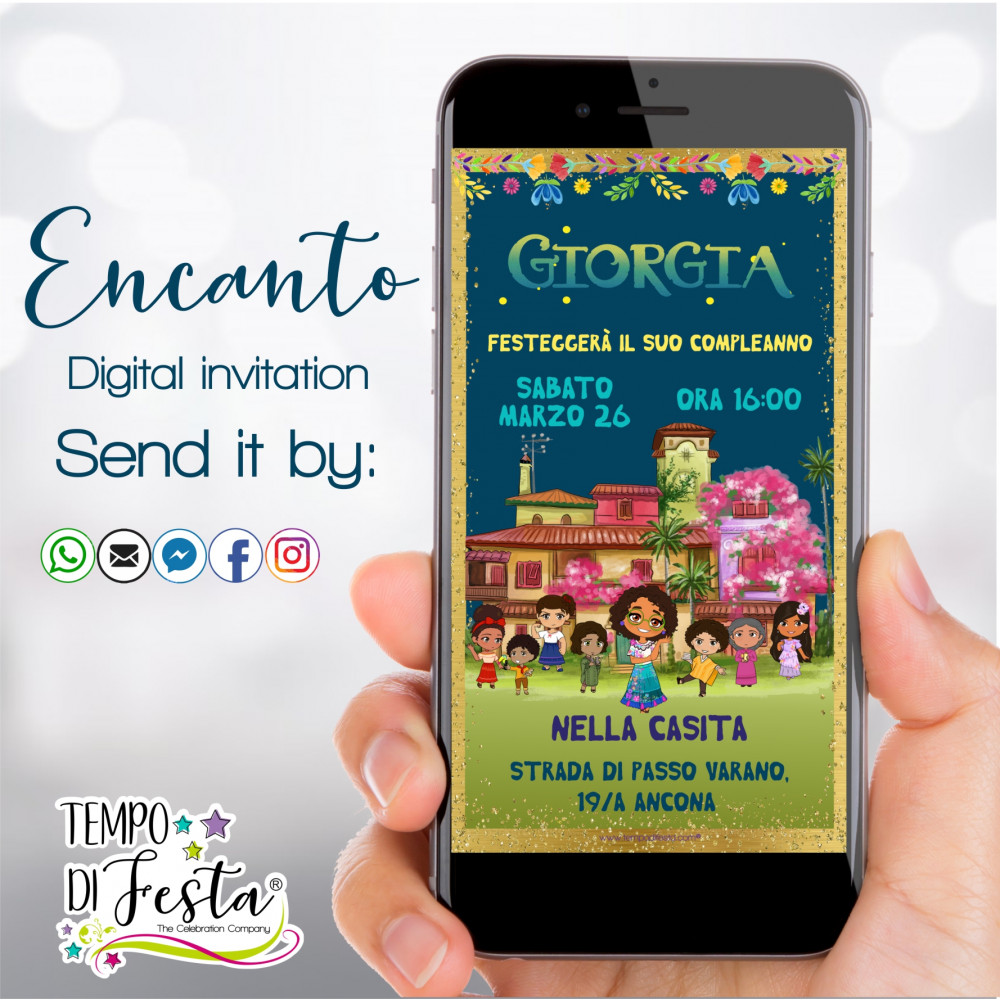 Encanto Invitaciones para WhatsApp.