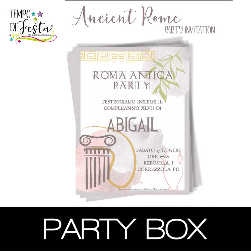 Ancient Rome invitations in...