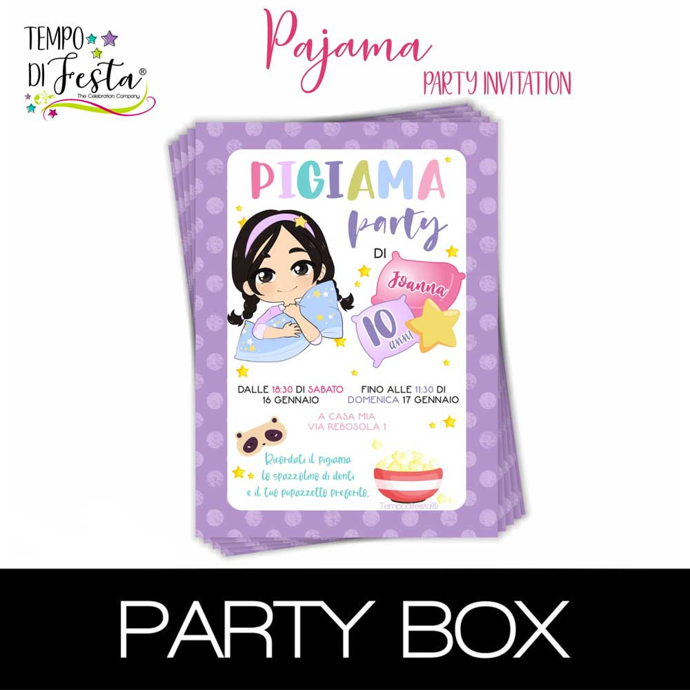 Pajama Party invitations in...