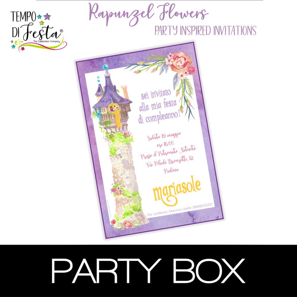 Tangled Flowers invitations...