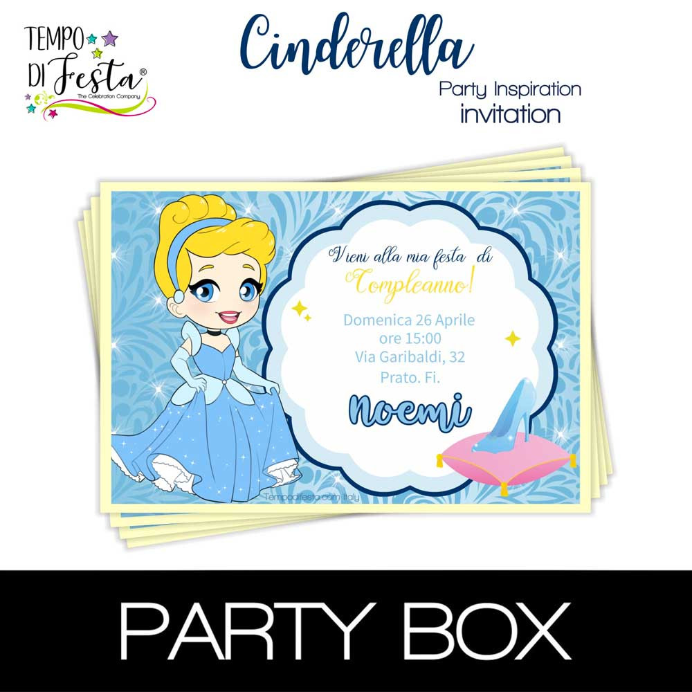 Cinderella invitations in a...