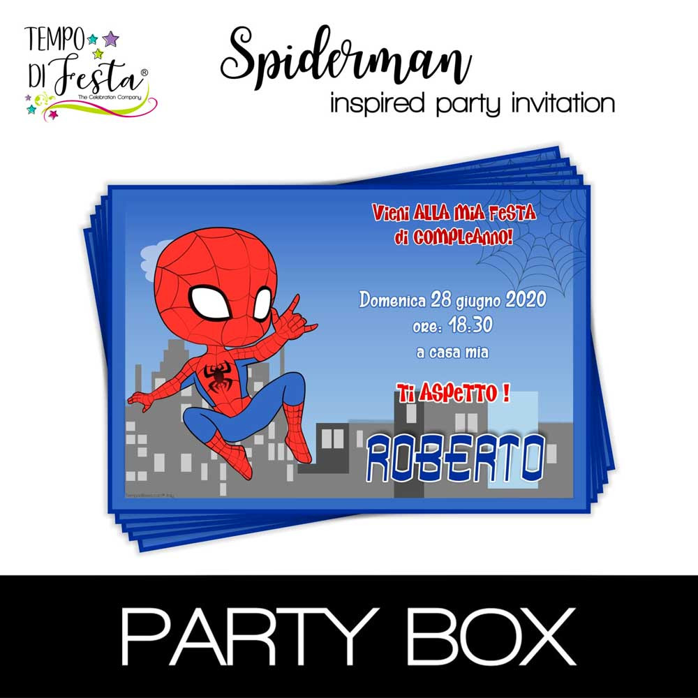 Hombre Araña invitaciones...