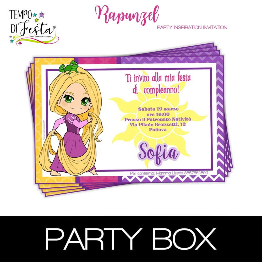 Tangled invitations in a box