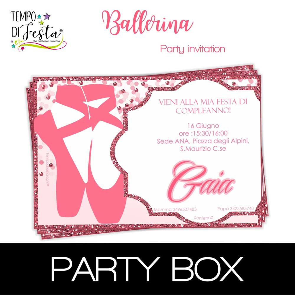 Ballerina invitaciones en...