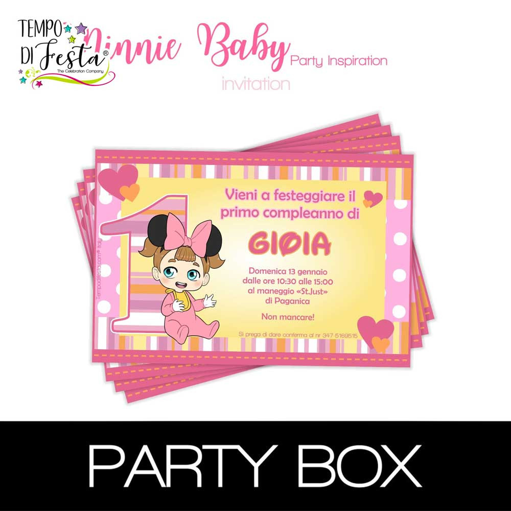 Minnie Bebe invitaciones en...