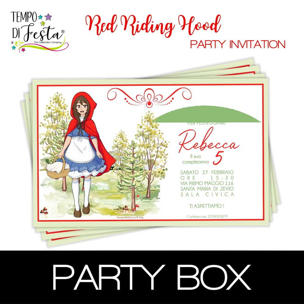 Red Riding Hood invitations...