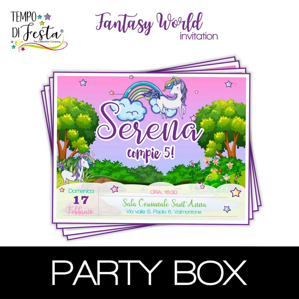 Fantastic World invitations...