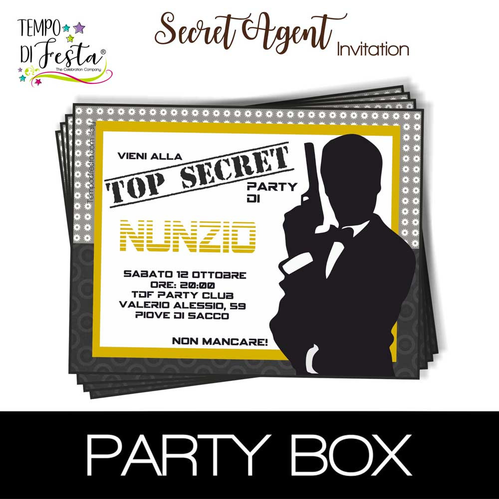 Secret Agent   invitations...