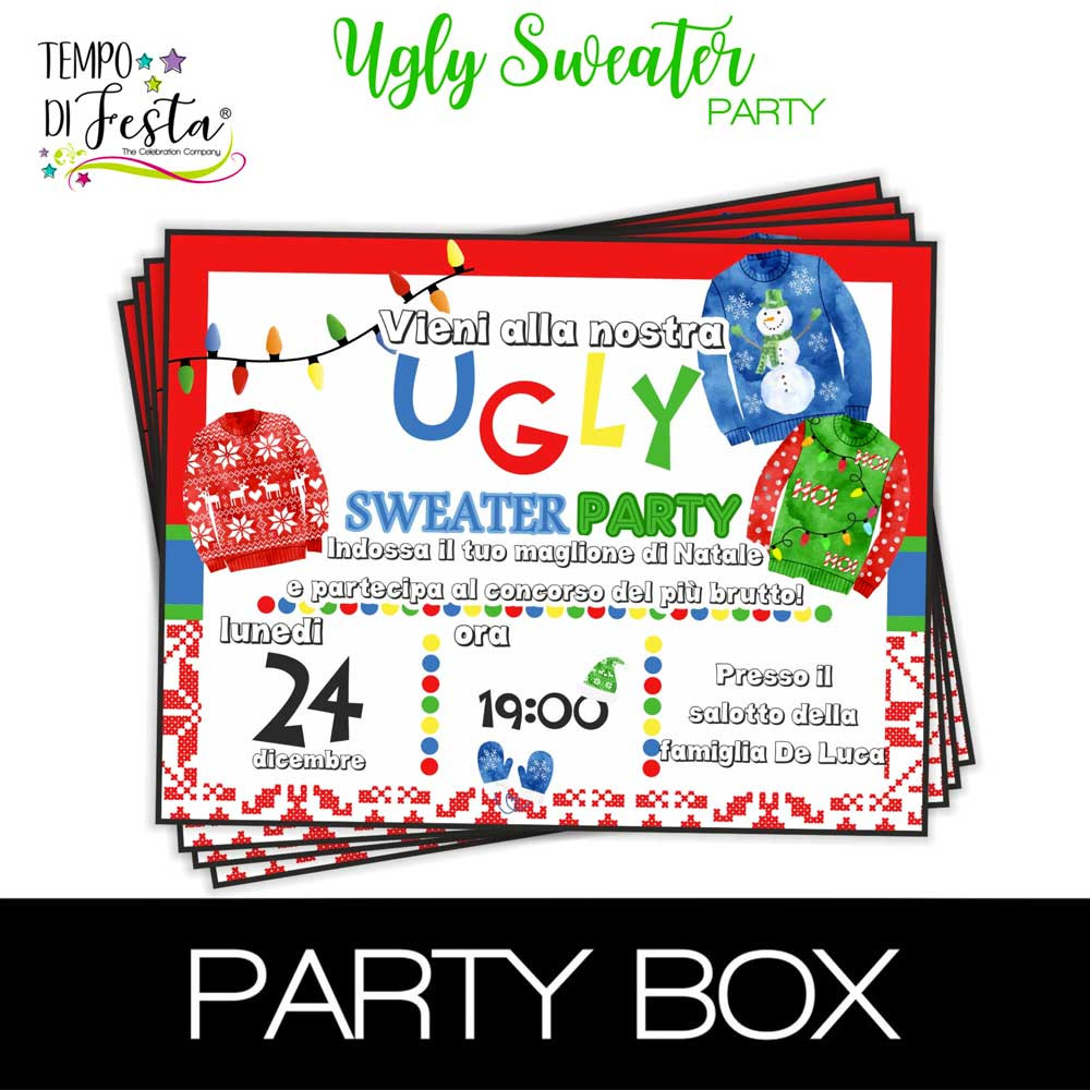 Ugly Sweater invitaciones...
