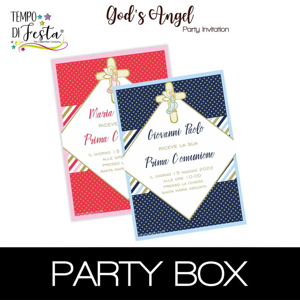 Angel of God invitations in...