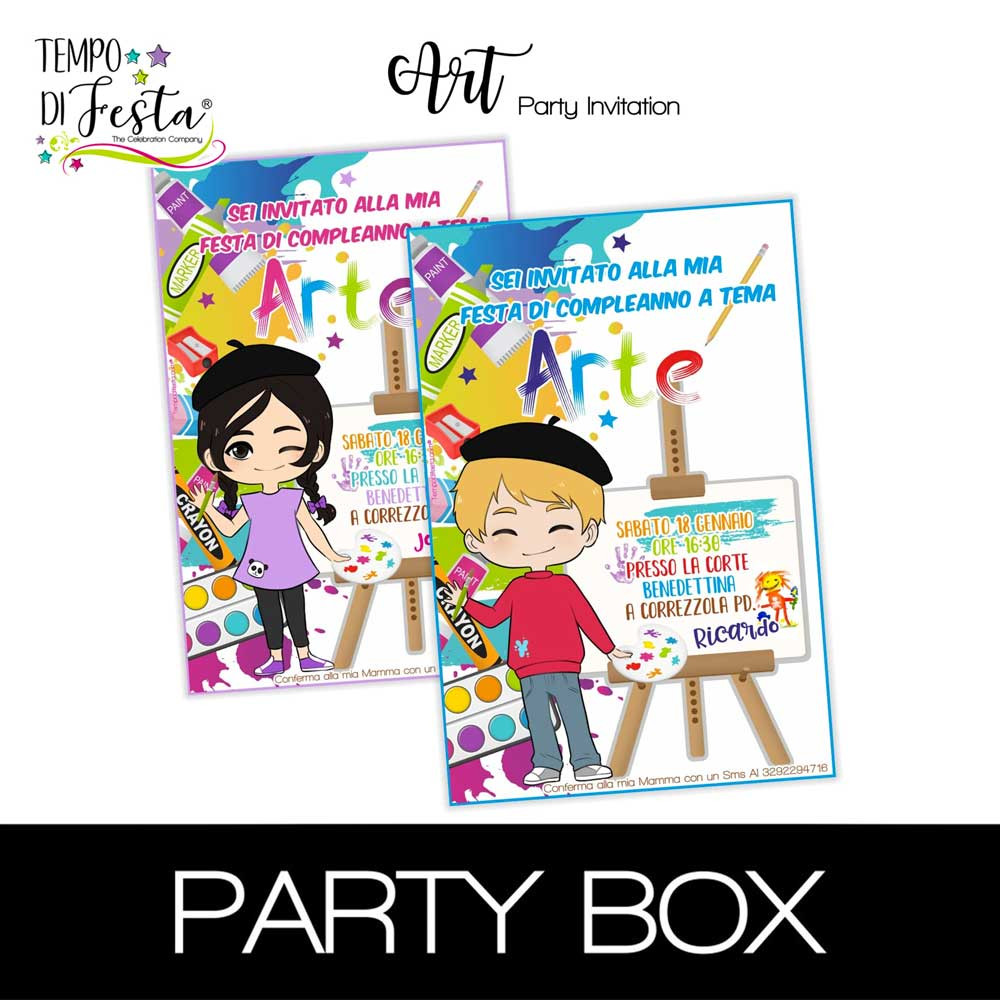 ART  invitations in a boxs...