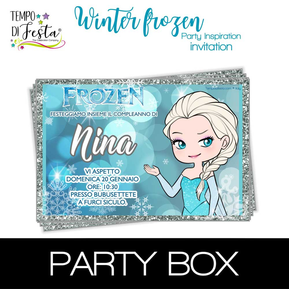 Frozen Elsa Inverno inviti...