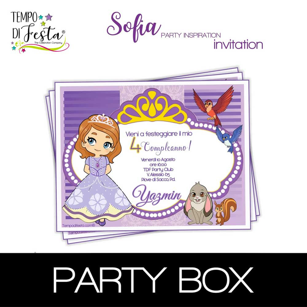 Princesa Sofia invitaciones...