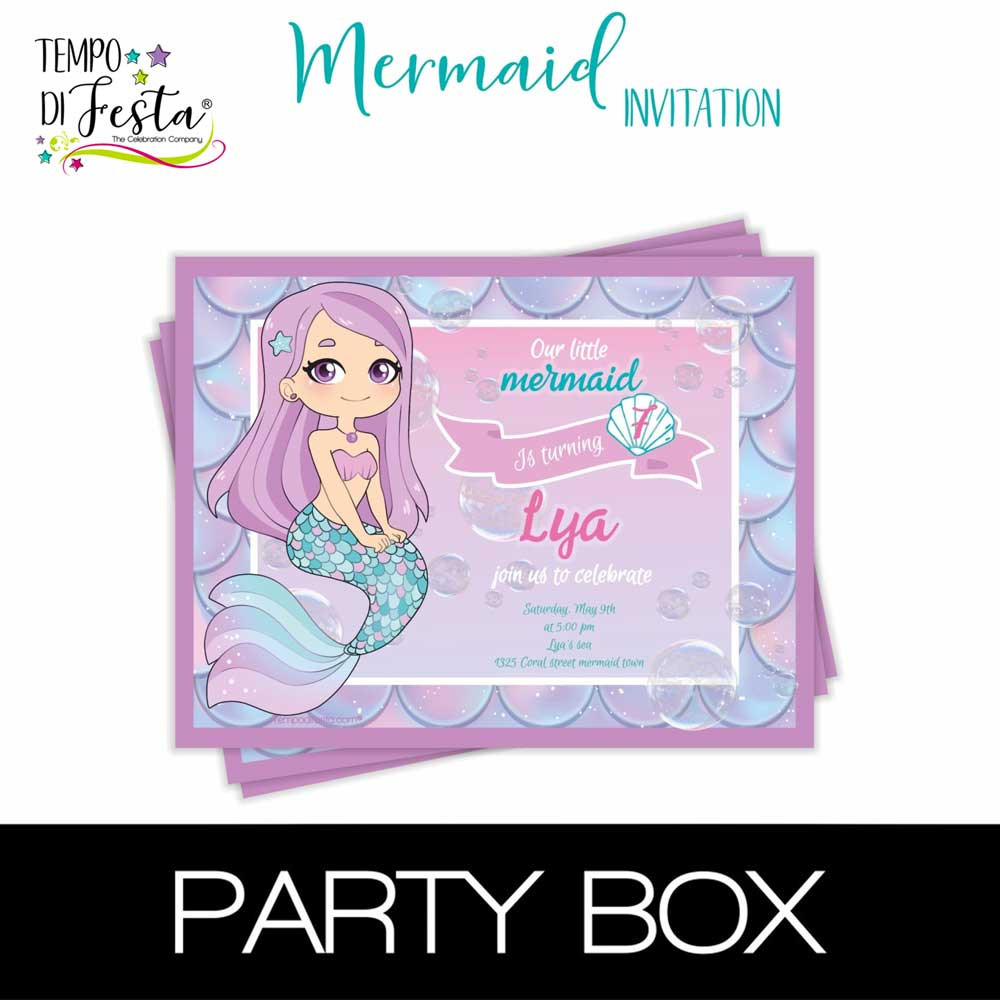 Mermaid Party invitations...