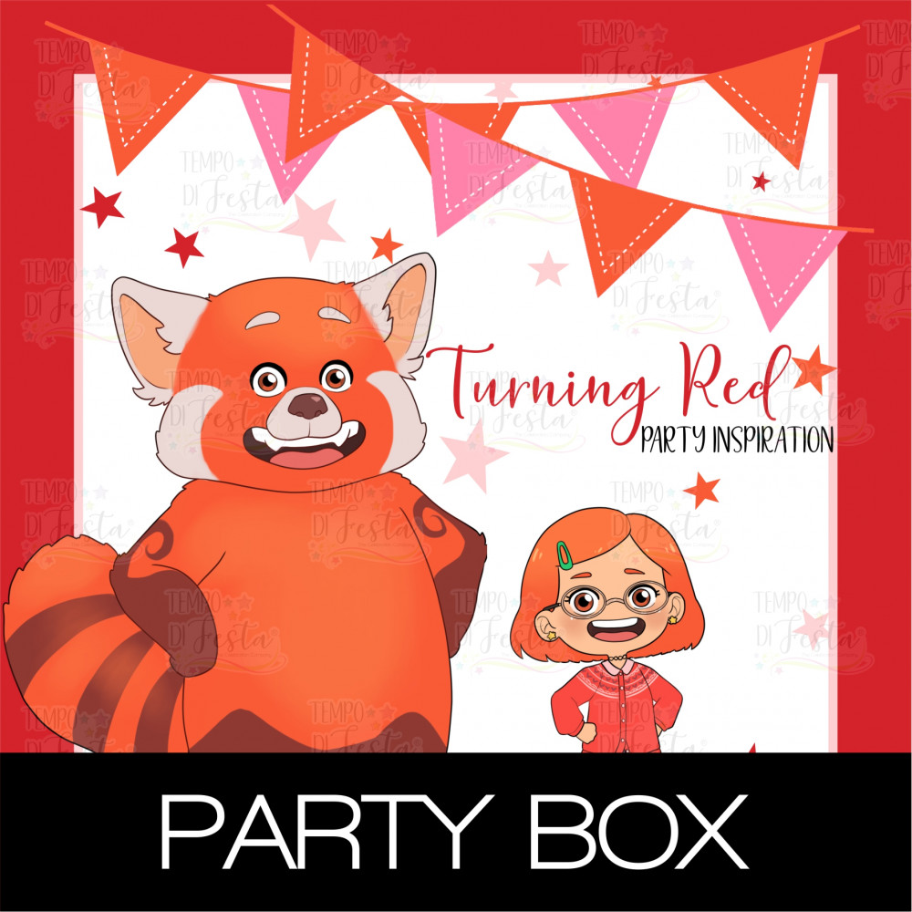Turning Red customized party