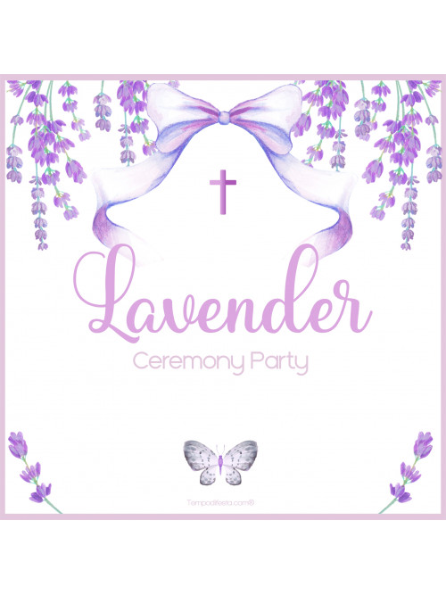 Ceremonia lavanda kit de fiesta digital para imprimir