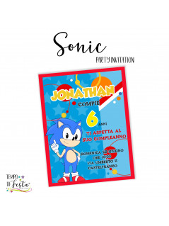 Sonic invitación digital para imprimir