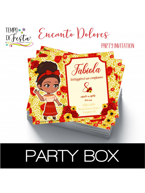 Dolores Madrigal invitaciones en papel