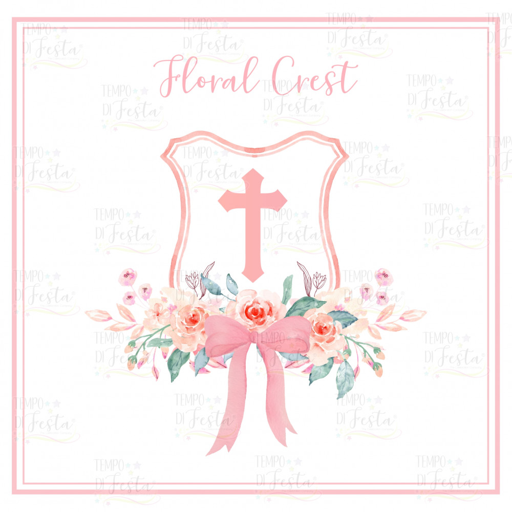 Escudo floral kit de fiesta digital para imprimir