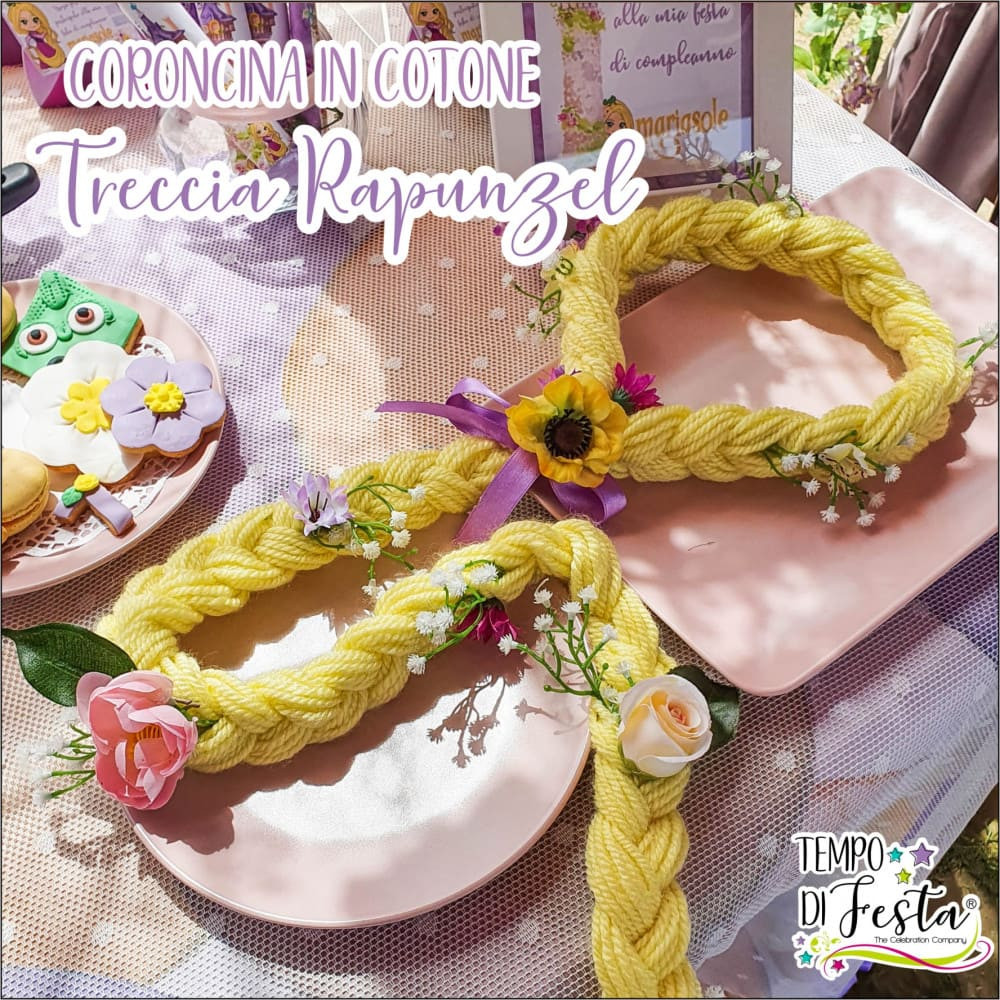 CORONA TRENZA DE RAPUNZEL