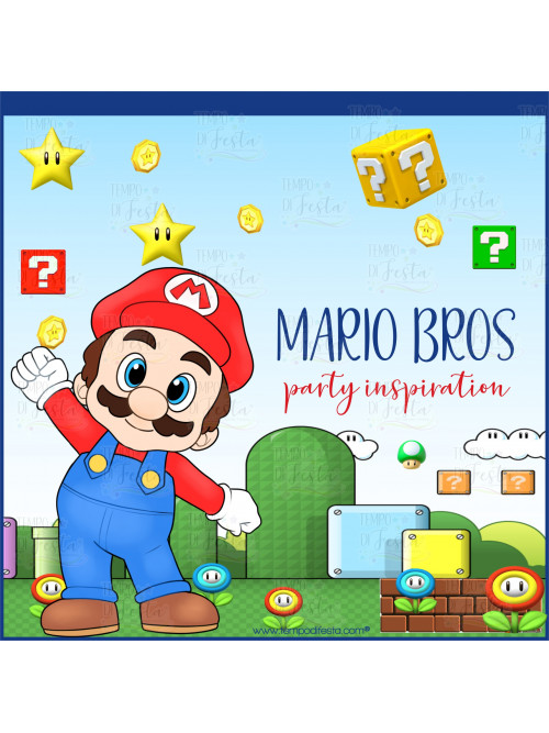 Mario Bros kit digital de fiesta