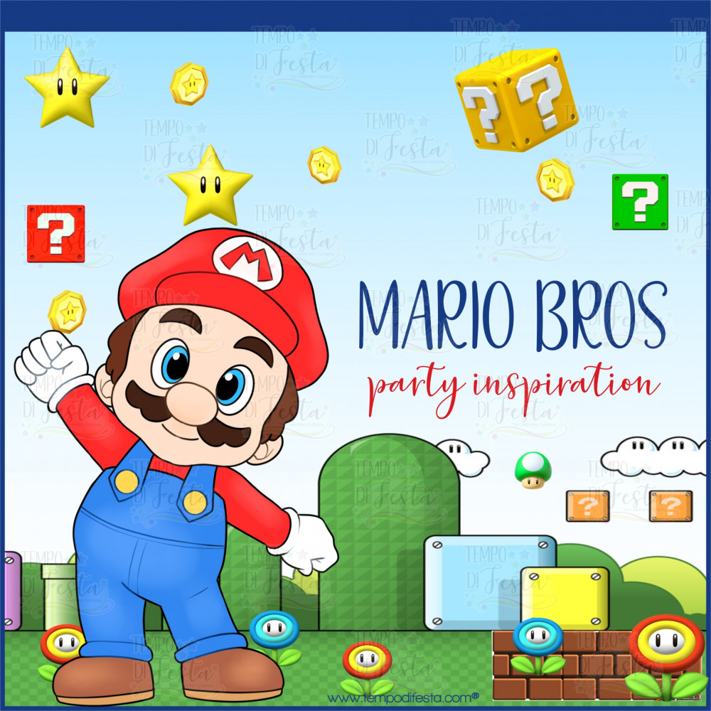 Mario Bros kit digital de fiesta