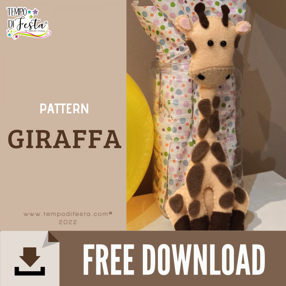 Giraffe felt free pattern