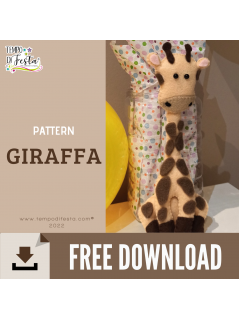 Modello gratuito giraffa in feltro