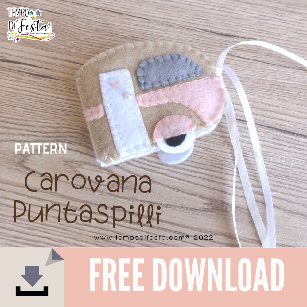 Caravan pincushion free pattern