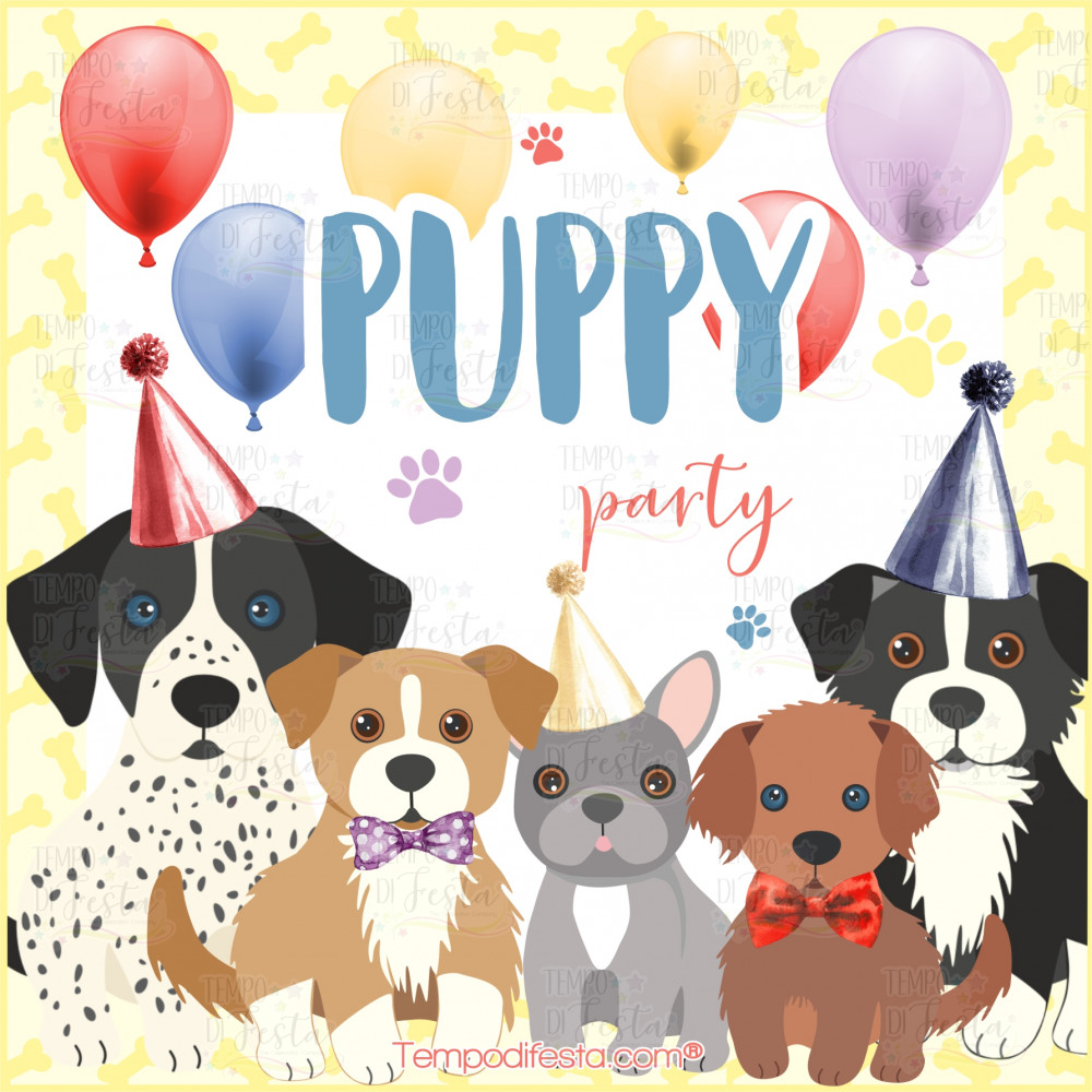 Puppy digital party kit