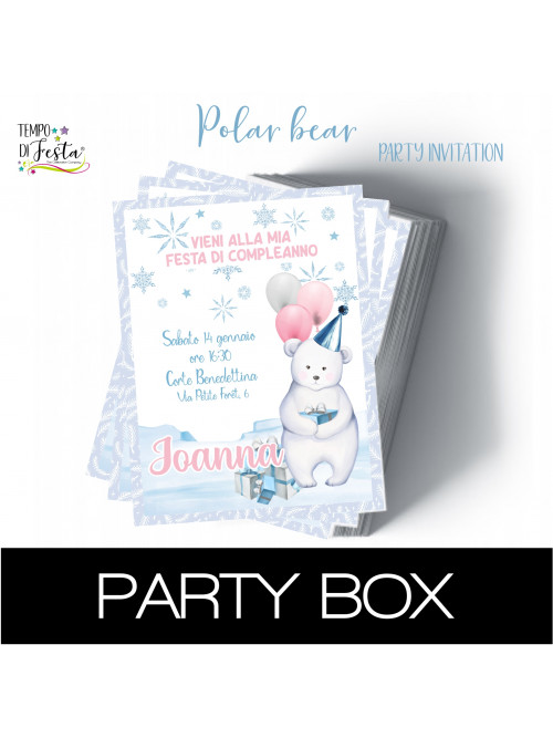 Polar Bear Paper Invitations