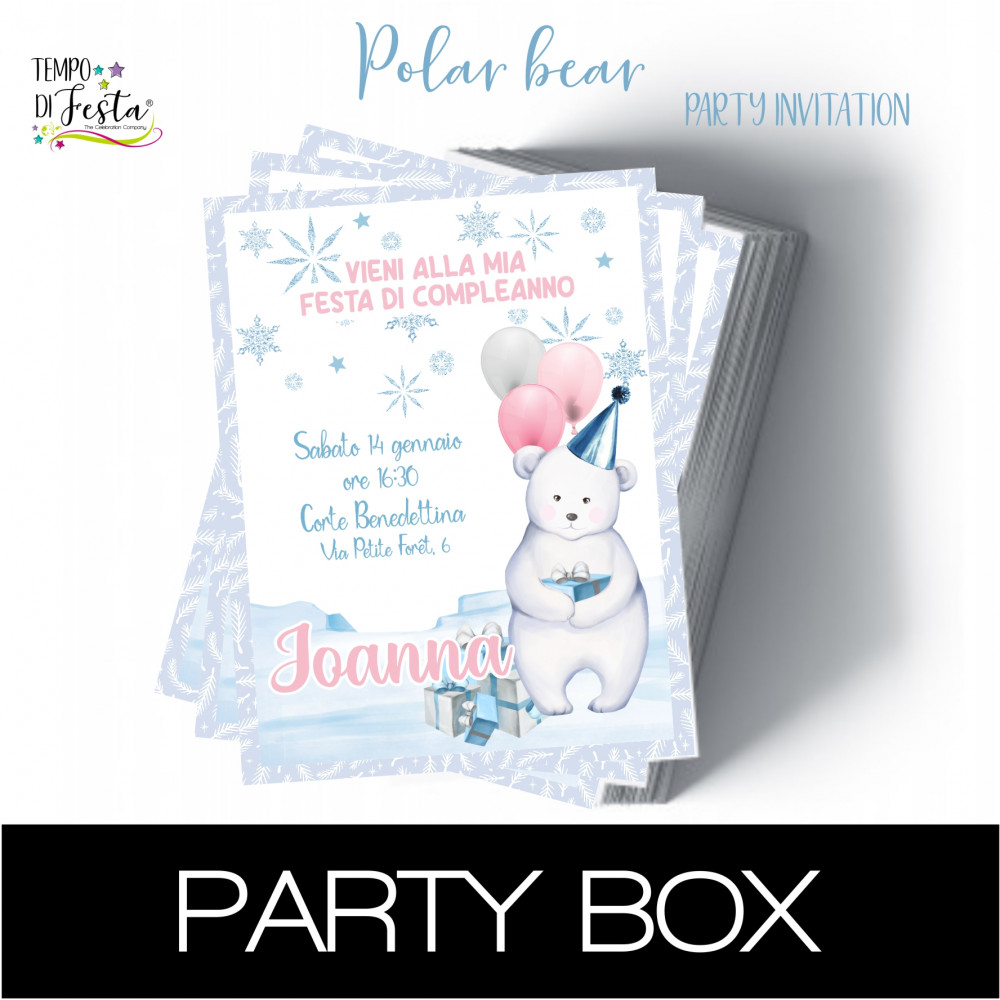 Polar Bear Paper Invitations