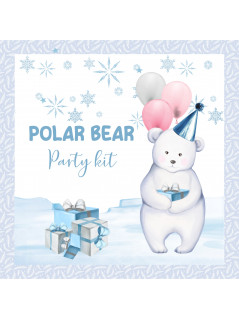 Orsetto polare party kit digitale