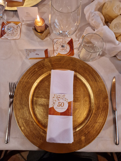 Festa personalizzata a tema 50° anniversario di matrimonio