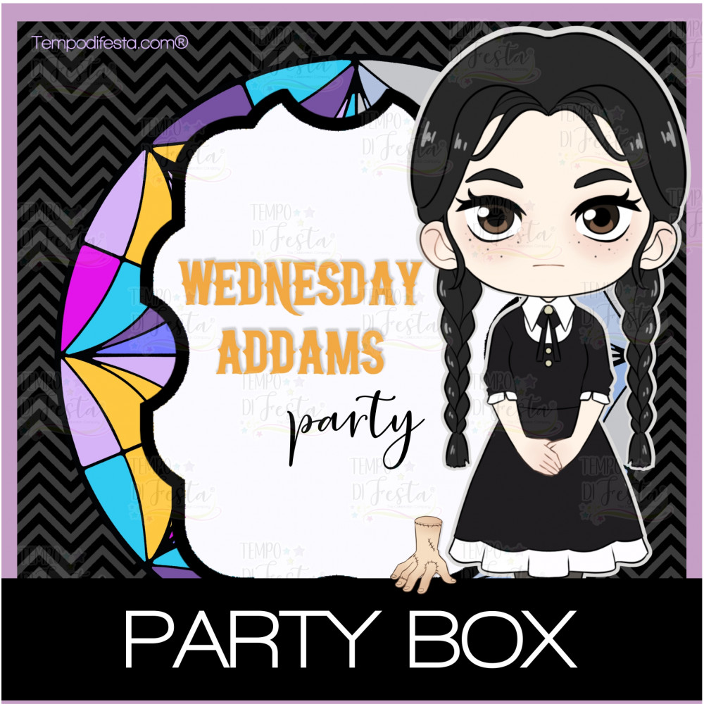 Merlina Addams fiesta personalizada