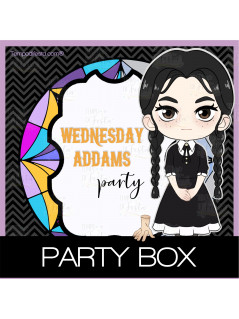 Merlina Addams fiesta personalizada