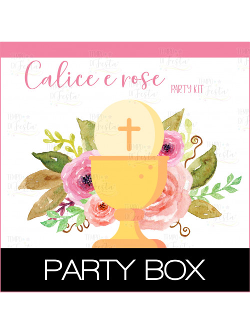 Comunione Calice e rose festa personalizzata