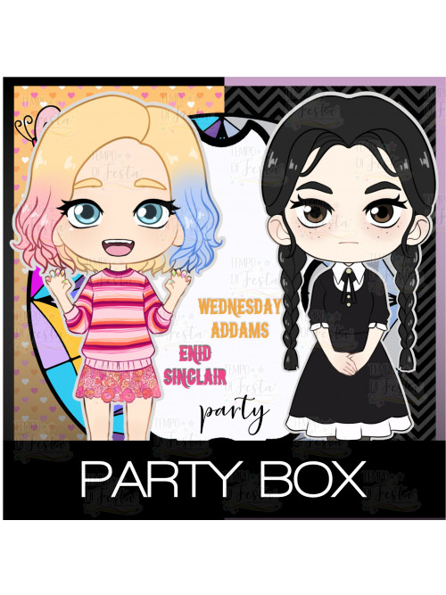 Enid and Wednesday customized party