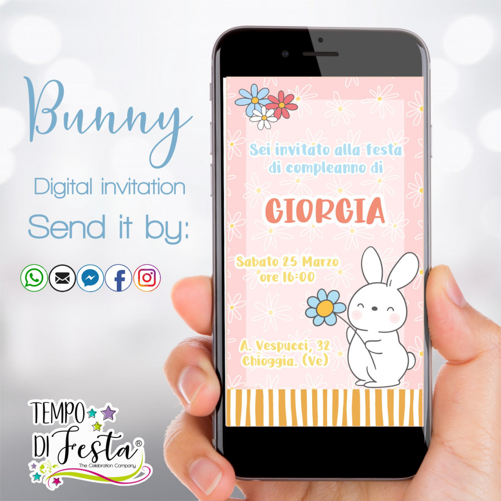 Bunny digital invitation...